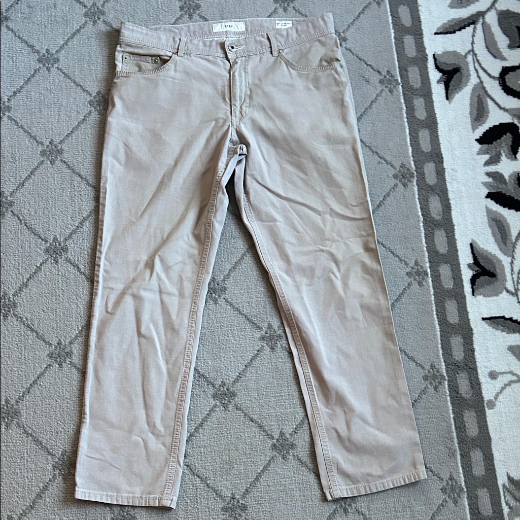 Men's Beige Brax Feel Good Copper Fa Pants